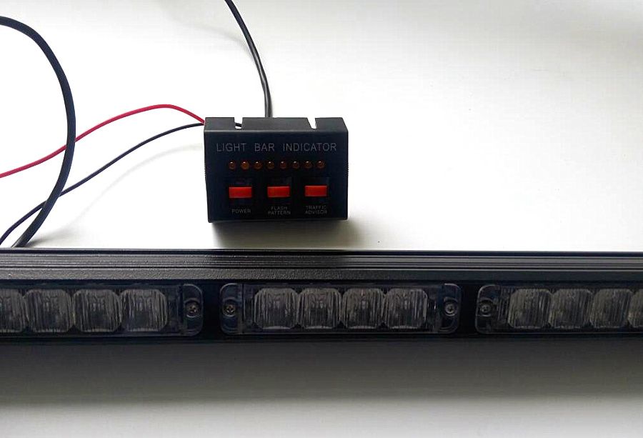 High Intensity 10 30VDC 38inch 32W Led Car Strobe Warning Lights