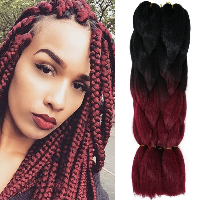 Ombre Xpressions Kanekalon Braiding Hair Colors 24 100g Ombre