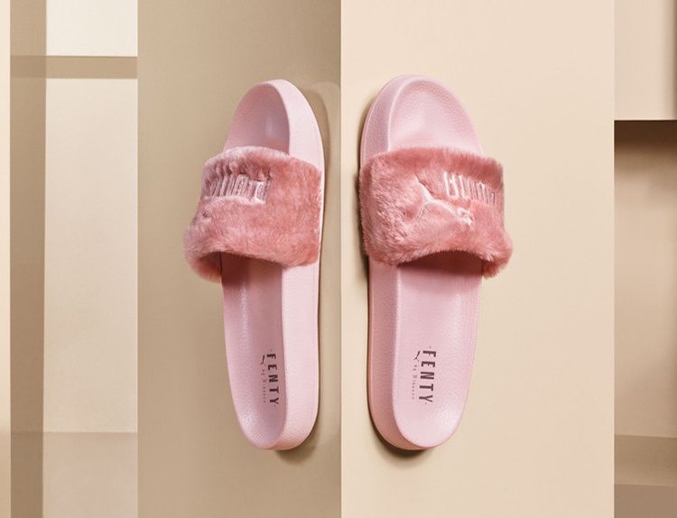Original Package Rihanna Fenty Leadcat Fur Slippers Pink ... Original Package Rihanna Fenty Leadcat Fur Slippers Pink ...