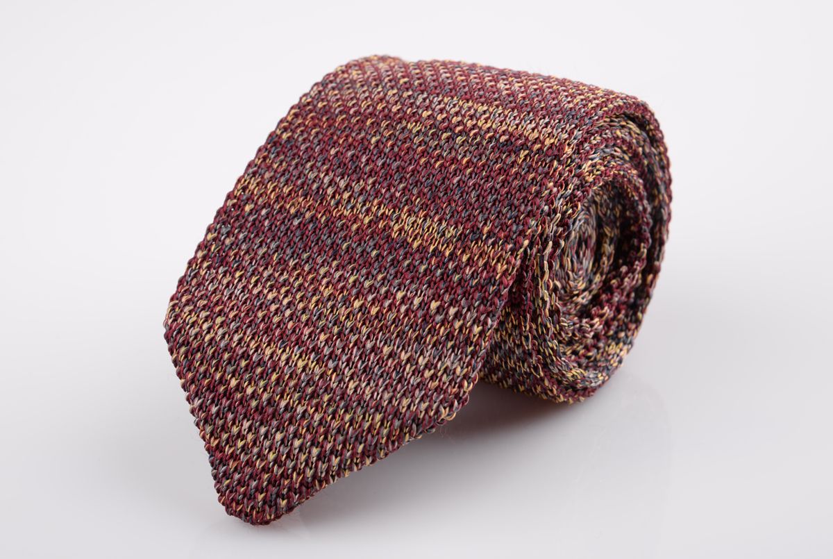 Men Knitting Neck Ties Knots Tie Mens Casual Solid Kintted Polyester
