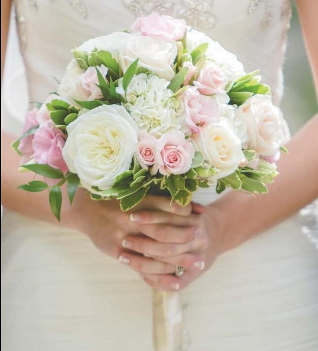 Acheter Bouquet De Mariage Artificiel Doux Romantique Rose Fleur Belle Dentelle Mariage Mariée Bouquet Haut De Gamme Soie Chiffon Imitation Fower De