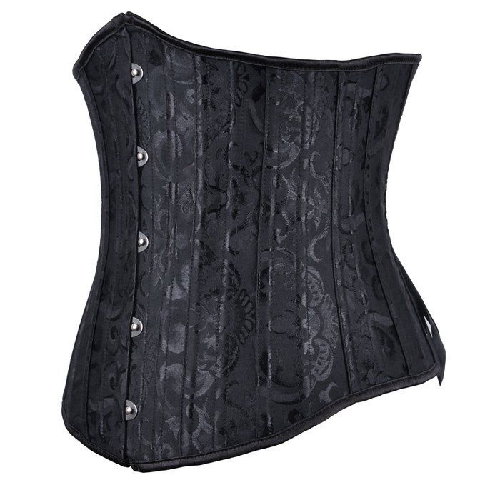 2021 Corset 24 Full Steel Bone Waist Cincher/Trainer Satin Corset Waist