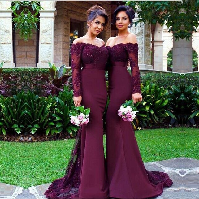 vestido color vino boda