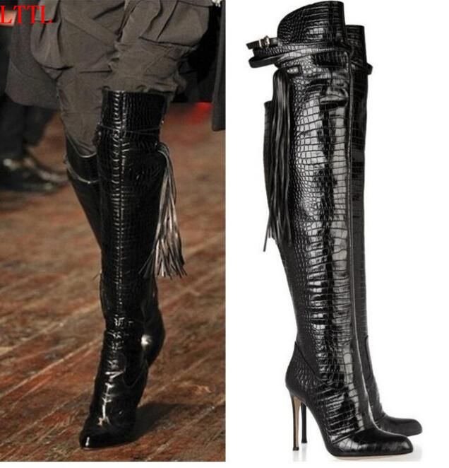 Botas de cocodrilo para mujer Clearance