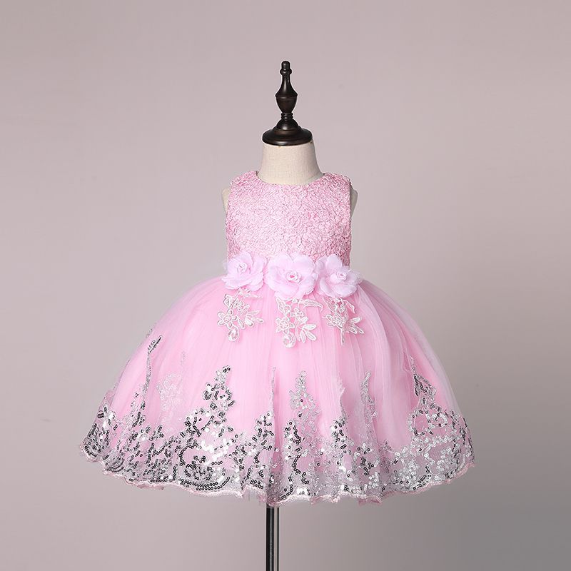 US Summer Kid Baby Girl Clothes Princess Dress Party Holiday Floral Dresses