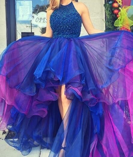 royal blue princess prom dresses