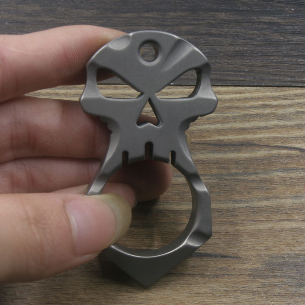 TITANER EDC Titanium Key Chain Ring Tactical Outdoor Self Defense