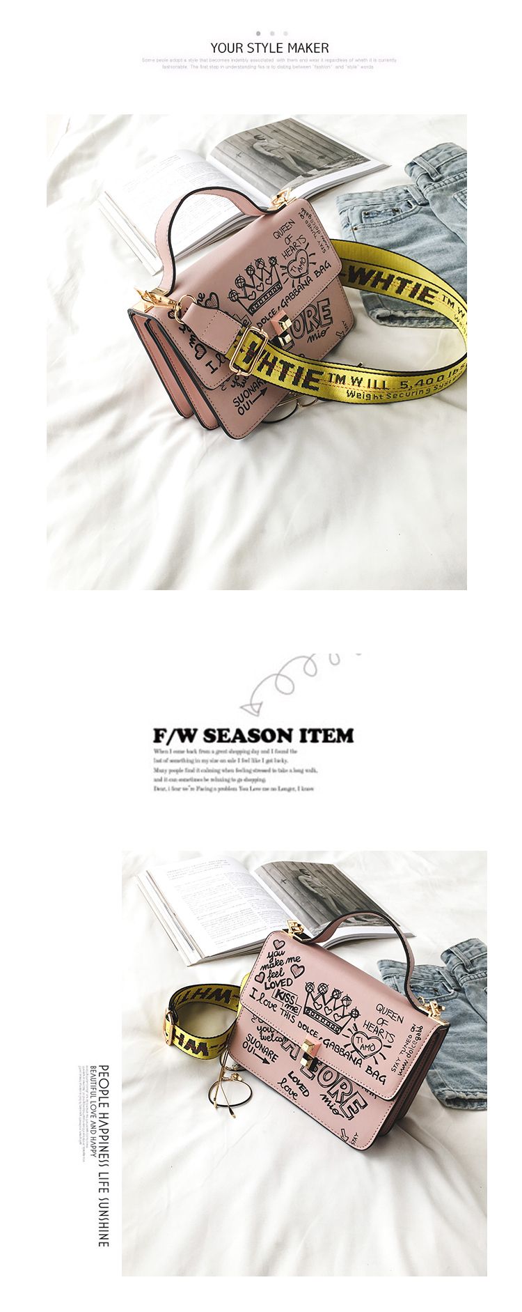 love and lore crossbody bolsa