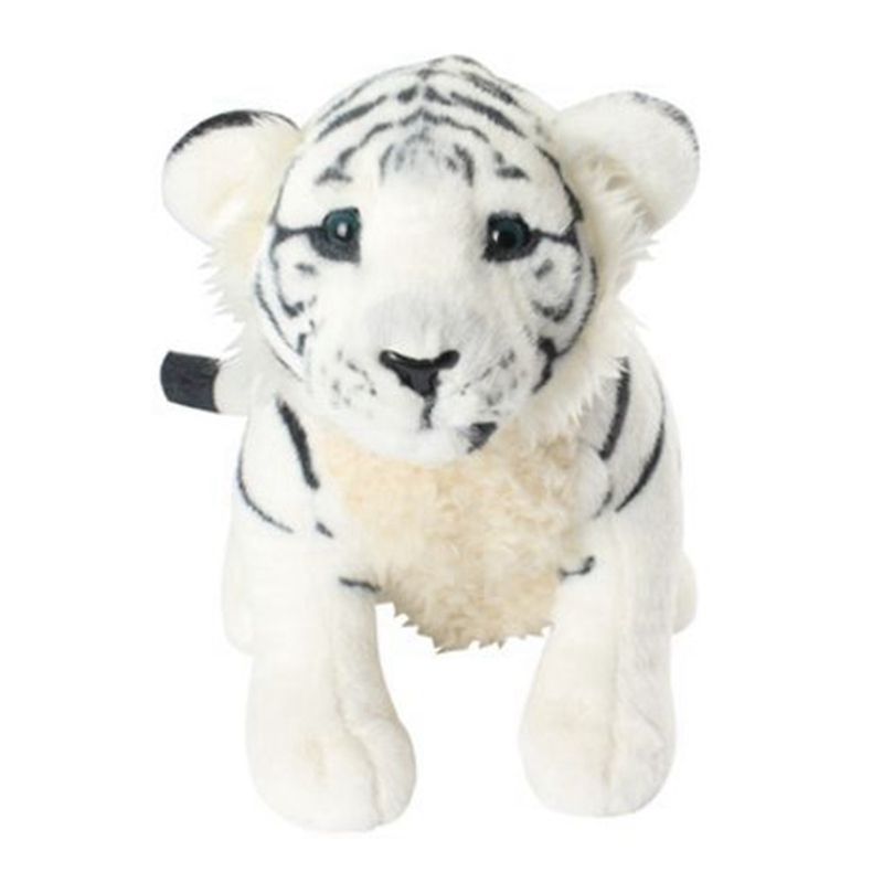 45cm Squatting White Tiger