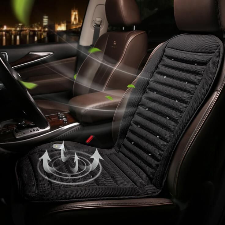 12V/24V Cool Fan Car Seat Covers Universal Fit SUV Sedans Chair Pad ...