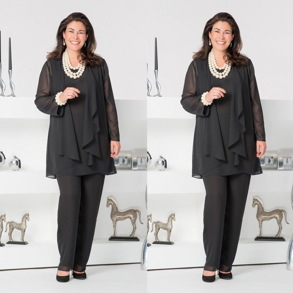 black mother of the bride pant suits