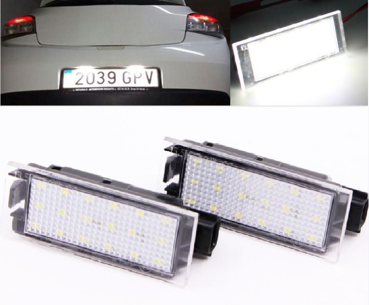 Monland Voiture 18SMD LED Num/éRo de Plaque DImmatriculation Lumi/èRe pour Multivan Passat B5 B6 Combi Eurova Caravelle MK4 Transporter T4