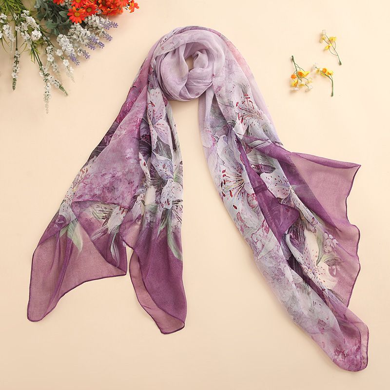natural silk scarf