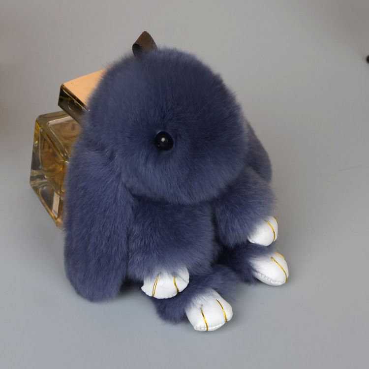 Rabbit Fur Pompom Keyring, Rabbit Fur Bag Toys Doll