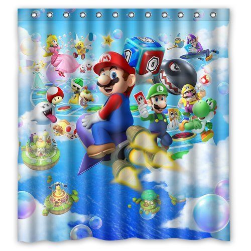 2021 From Dhkey2018 35 17 Dhgate Com, Mario Shower Curtain