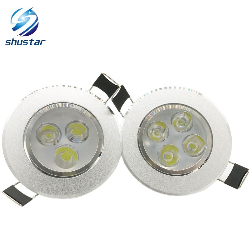 Super Bright Led Recessed Lamp 9w 12w Cree Dimmable Led Ceiling Lights Resessed Lamp Ac 85 265v Warm Pure Cold White Drivers Led Down Lights Led