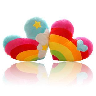 Acquista Bella Colorato Coreano Arcobaleno Nuvole Cuscino Cuscino Decorativo A Forma Di Cuore A Casa Cuscino Tiro Peluche Giocattolo Fidanzata Chirldren Regalo Di Compleanno A 14 39 Dal Min123 Dhgate Com