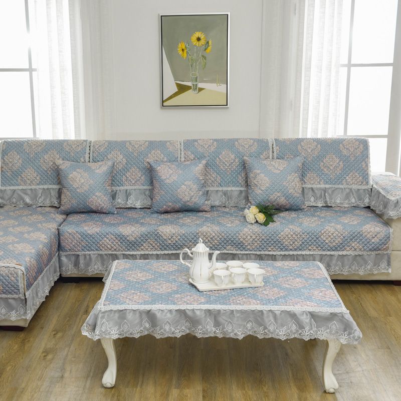 Unique Anti Skid Non Slip Blue Flower Sofa Pillow Couch Cushion Unique Anti Skid Non Slip Blue Flower Sofa Pillow Couch Cushion Cover Slipcovers Past Style Furniture Protector Mat Carpet Blanket