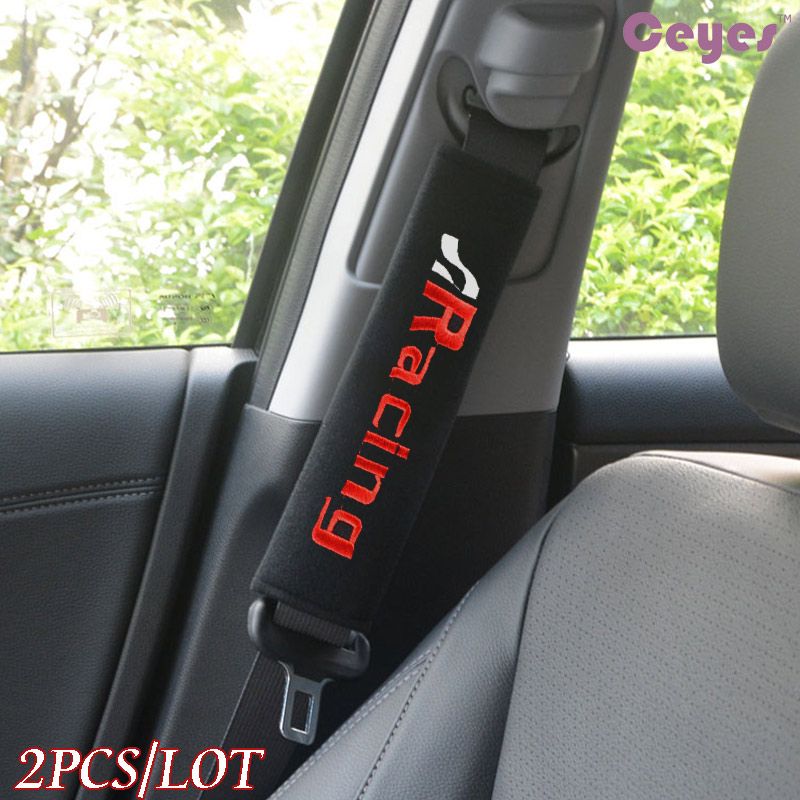 Funda de cinturón seguridad de coche algodón puro para Seat Racing ibiza altea