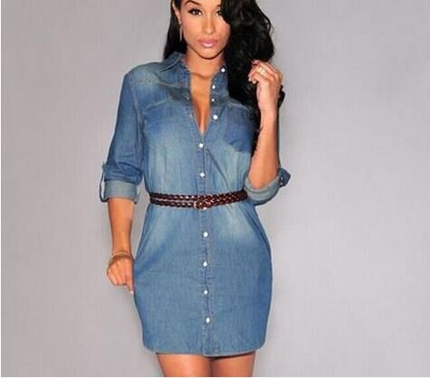 casual denim dress