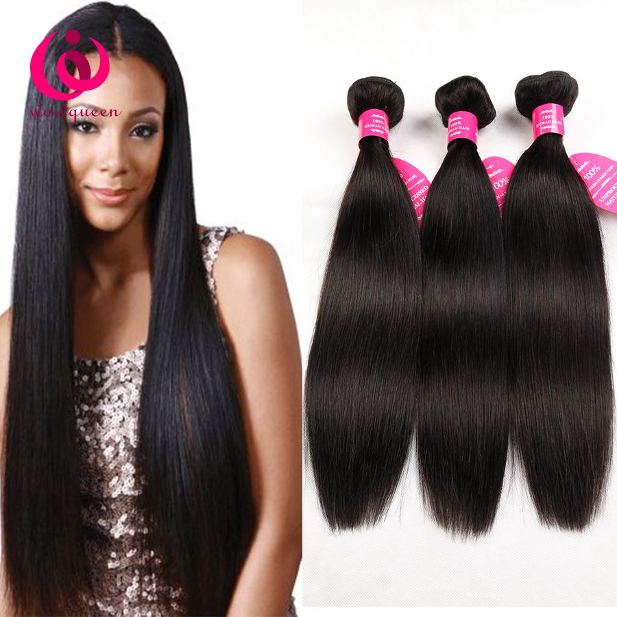 Mongolian Straight Hair Weave Bundles Wow Queen Hair Cheap Price