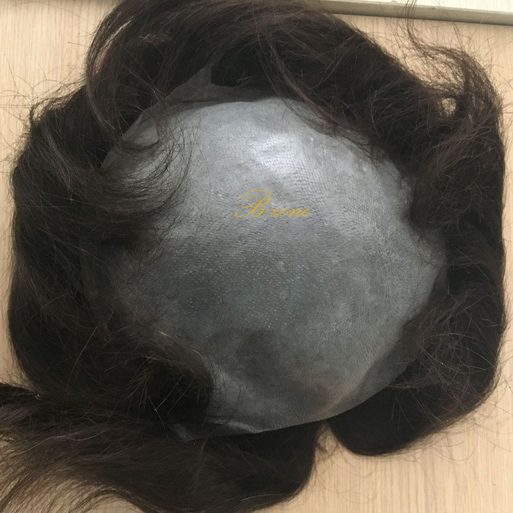 2019 Mens Hairpieces Toupee Super Invisible Thin Skin Pu Natural