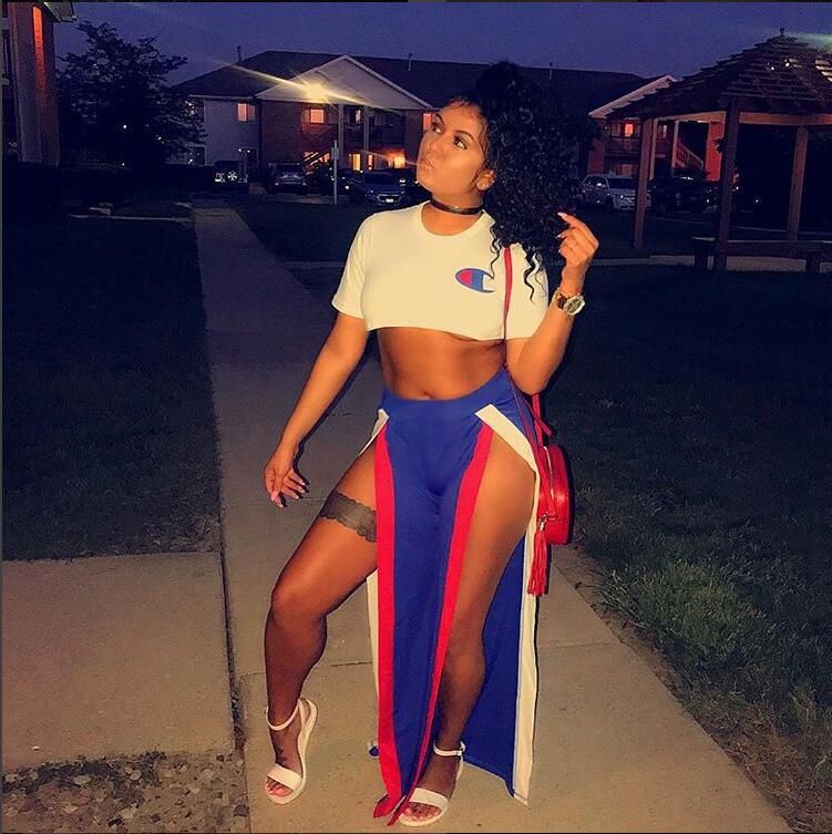 Fashion Sexy High Split Pants Women 