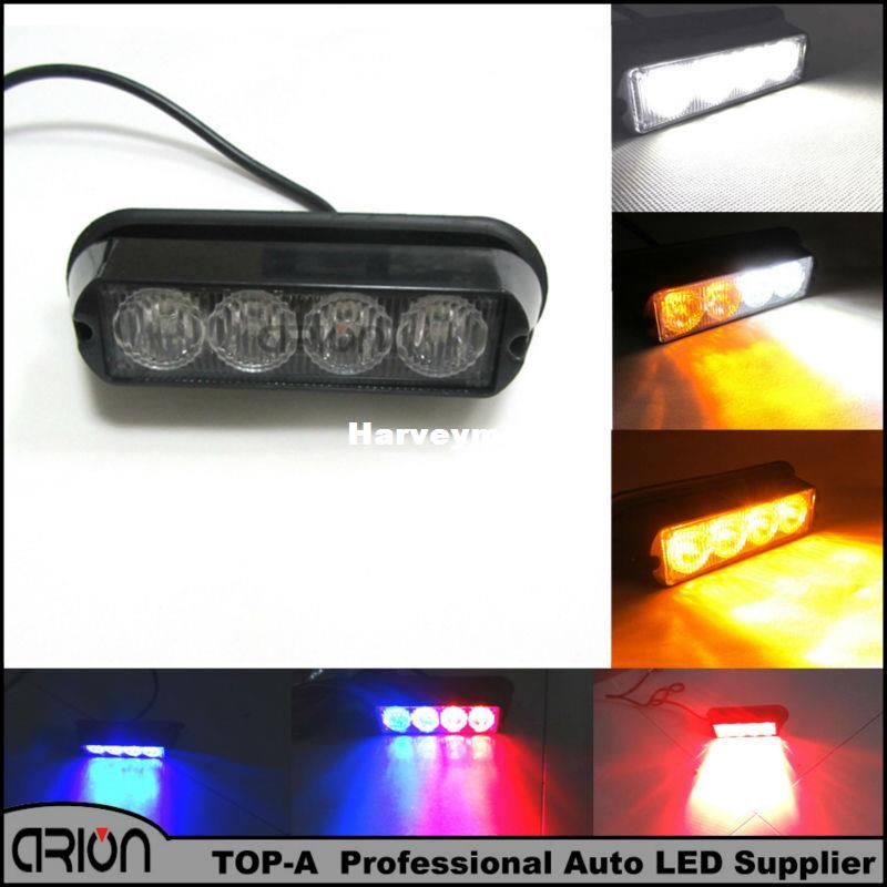 Automóvil Vehículo Advertencia Flash Estroboscópico reemplazar Luz Intermitente Lámpara DC12-24V Azul Blanco