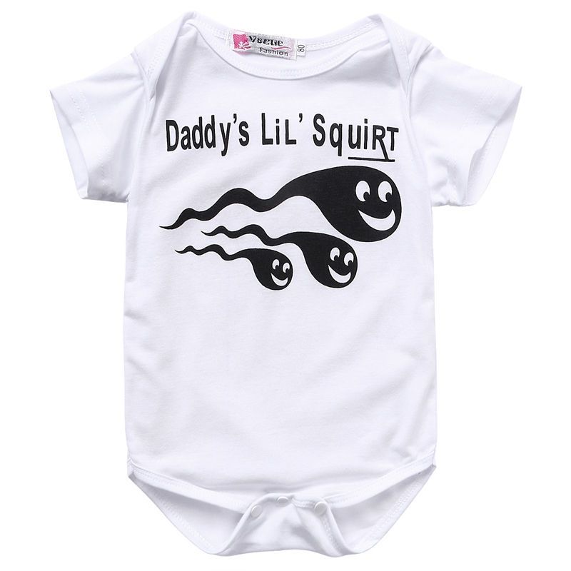 3d Toddler Porn - 2019 Newborn Baby White Romper Toddler Unisex Porn Bodysuit Ruffle Jumsuit  Kidswear Clothing Outfit Cotton Infant Onesie Letter Pajamas Maxi From ...