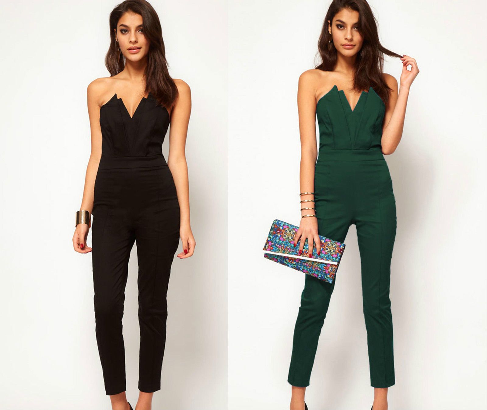 tube top pants jumpsuit