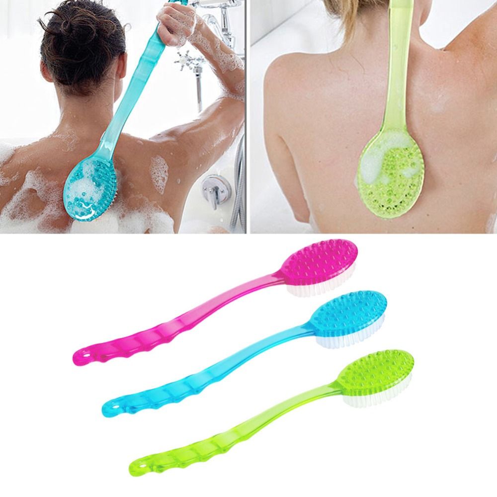 2020 Long Handled Body Bath Shower Back Brush Scrubber Massager Skin