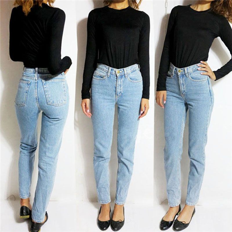 latest high waist jeans for ladies