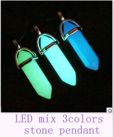 Mélange pendentif en pierre LED 3colors