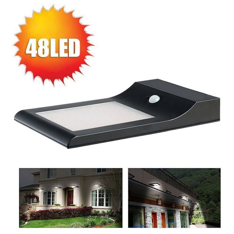 2018 Super Bright New Arrival 850 Lumens 48 Leds Solar Powered Led Super Bright New Arrival 850 Lumens 48 Leds Solar Powered Led Motion Sensor Light Outdoor Wall