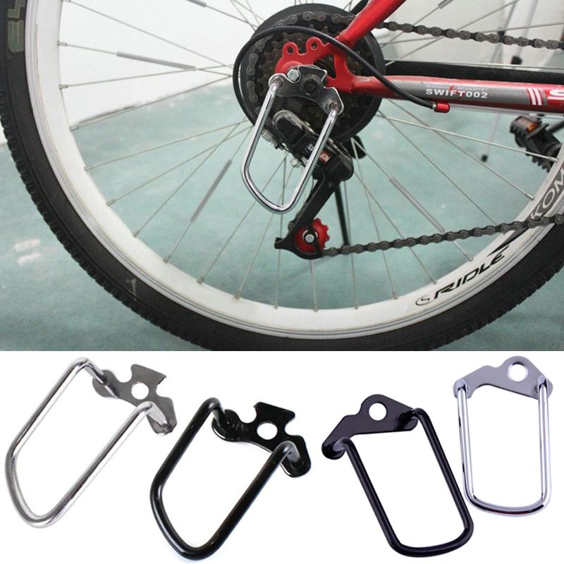 Cyclisme Vélo Arrière Gear Dérailleur chaîne Stay Garde Protecteur Noir NOUVEAU