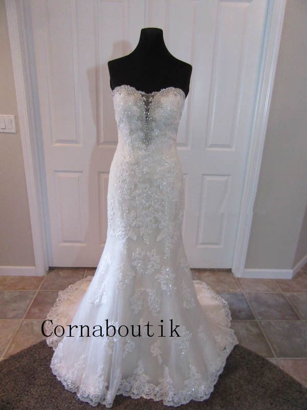 dramatic fit and flare wedding dress