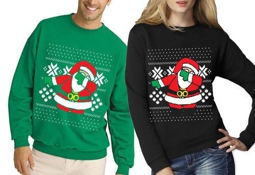 Navidad pareja suéter Navidad puente divertido para hombre damas novedad suéter punto Santa