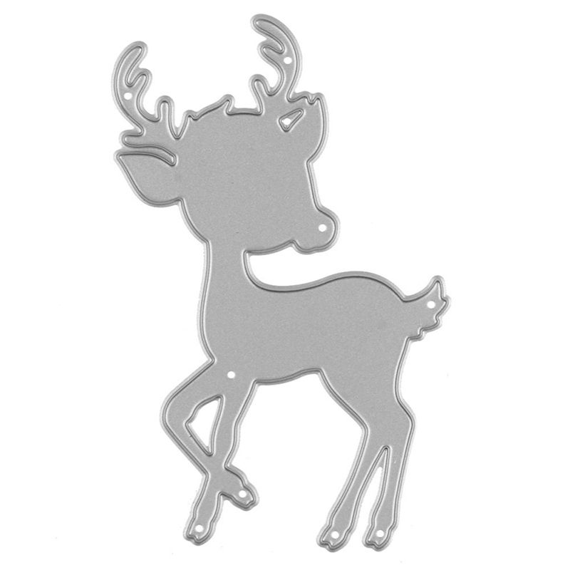 Christmas deer Metal Cutting Dies Stencil Scrapbook Paper Cards Album Decor_H 