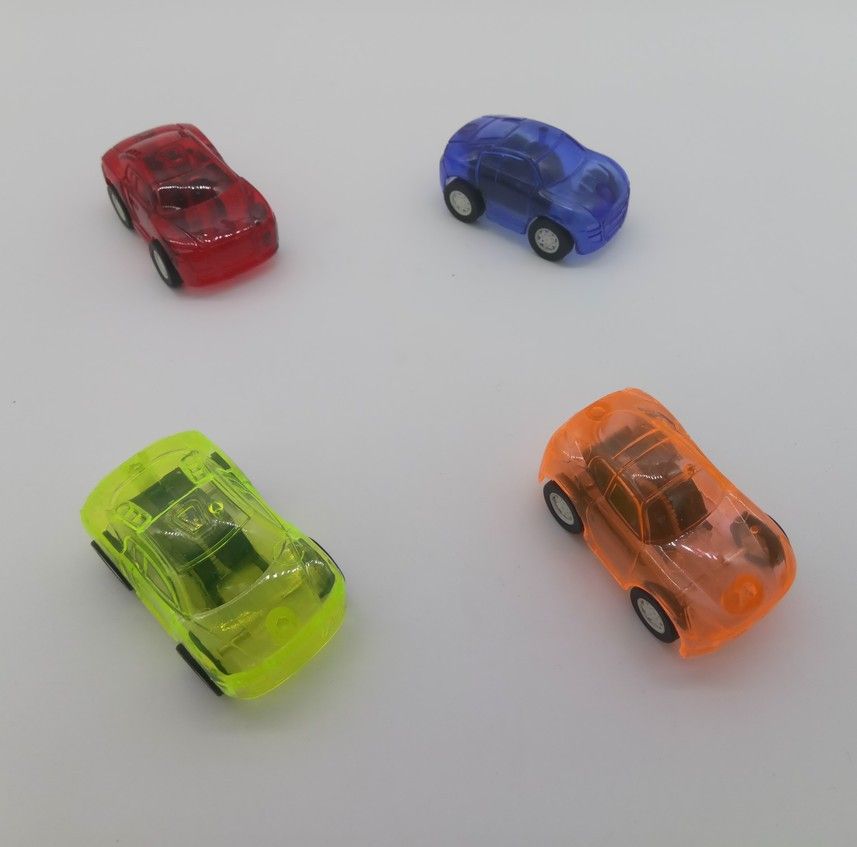 Zb _ Lk _ Mini Candy Farbe Durchsichtig Zurückziehen Automodell Plastik Kinder 