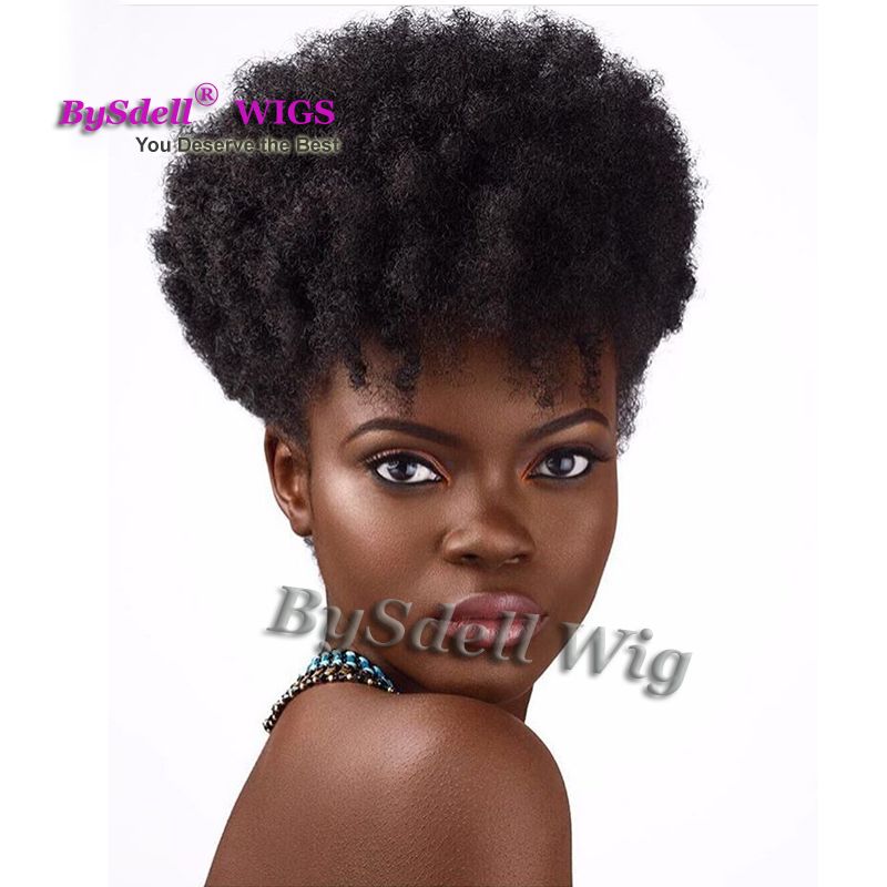 Celebrity Rihanna Short Cornrows Hairstyle Wig Punk Frizzy Kinky