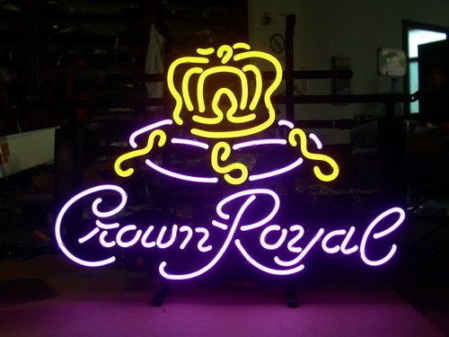 New Crown Royal Whiskey Beer Neon Light Sign 17"x14" 
