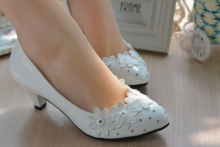 Spring New Wedding Shoes Manual Married Waterproof Taichung High