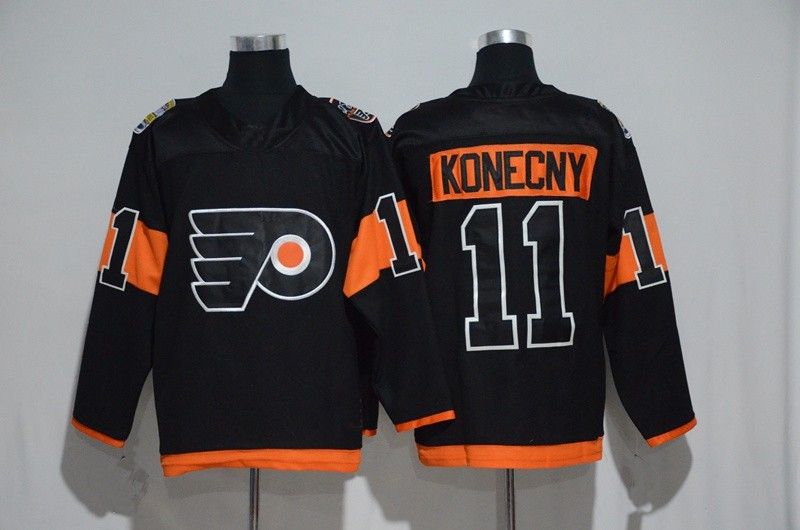 black and orange flyers jersey