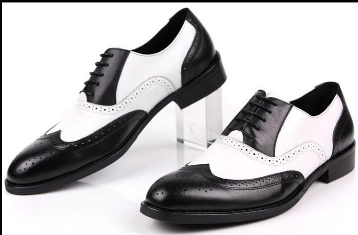 mens oxford shoes black and white