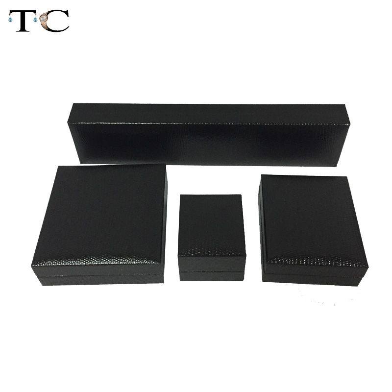 black leatherette ring box