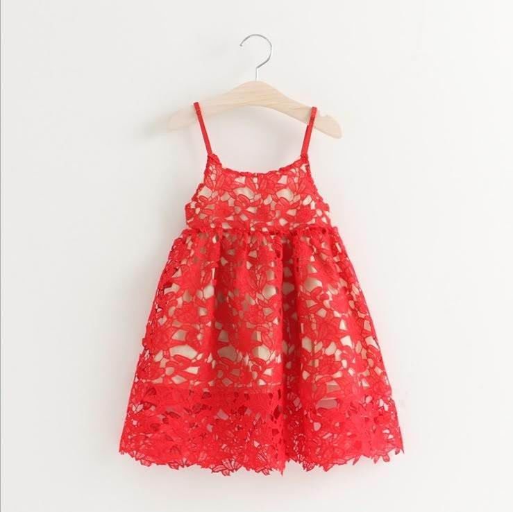red lace sundress