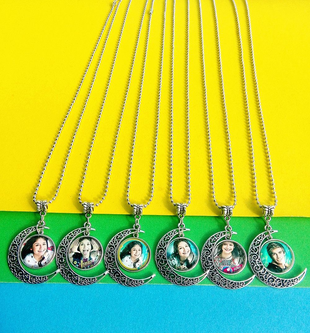 12pcs calientes !!! Súper pop cantante Soy Luna collar Elenco de Soy Luna Photo torque plata I'm moon glass collar 12pcs calientes !!! Súper pop cantante Soy Luna collar Elenco de Soy Luna Photo torque plata I'm moon glass collar