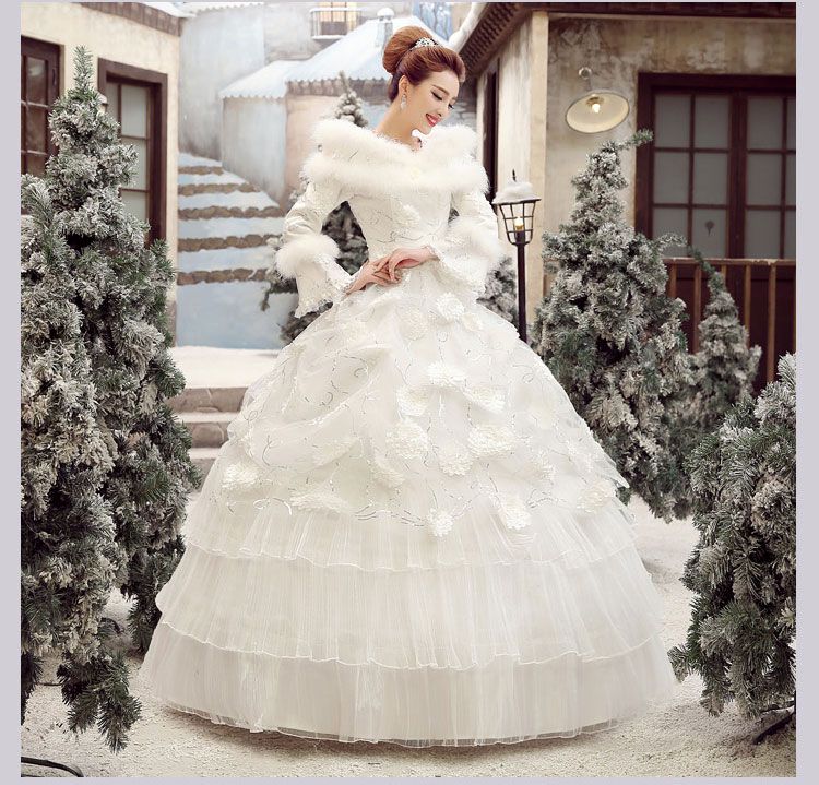 snow queen wedding dress