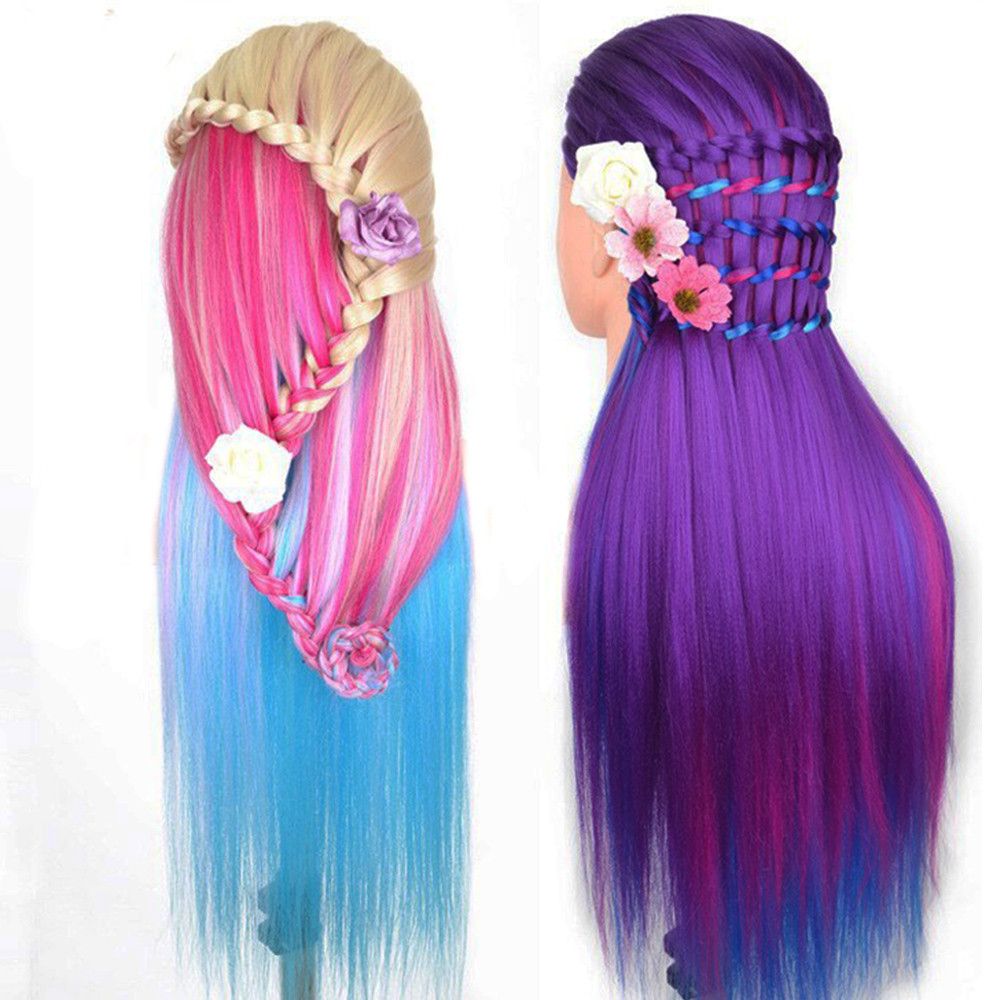 rainbow hair mannequin