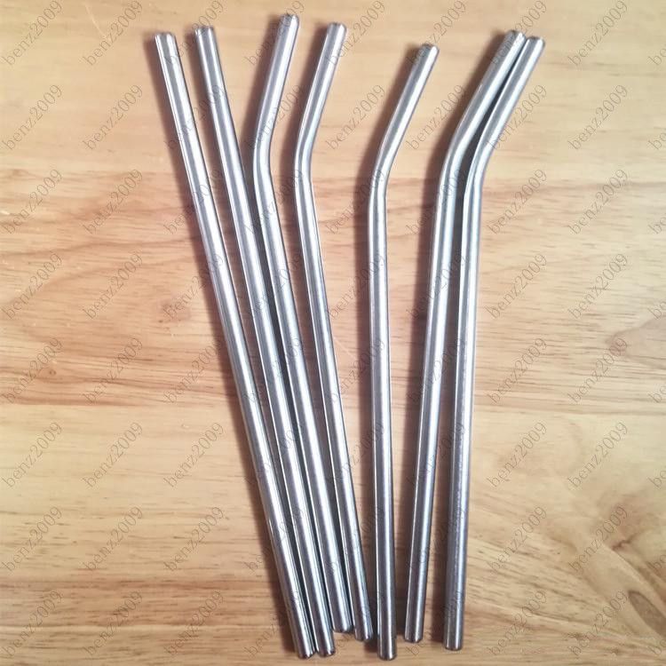 Metal Drinking Straw Stainless Steel Bend Drinking Straw Beer And Fruit Juice Straws From